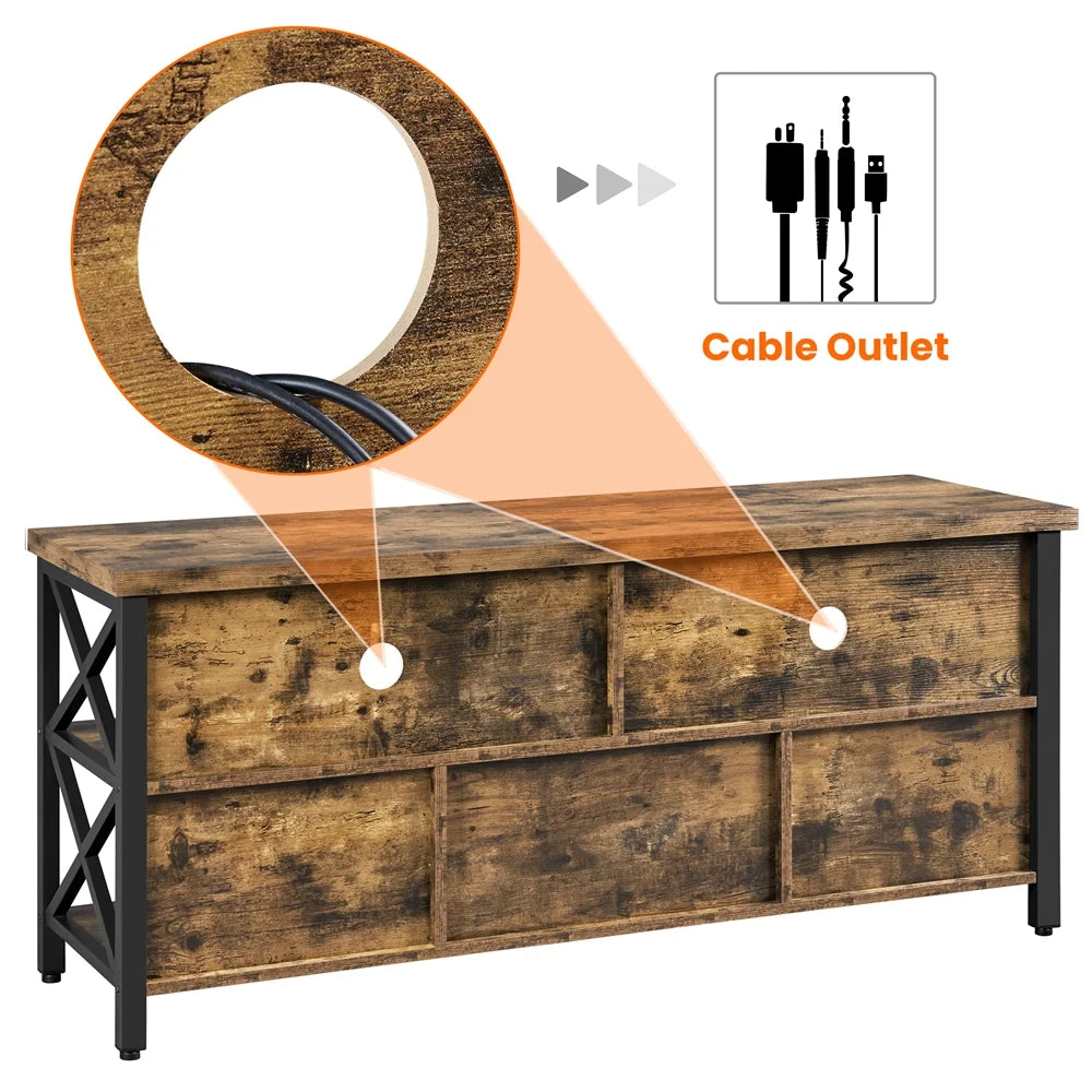Gray TV Stand with Storage P819