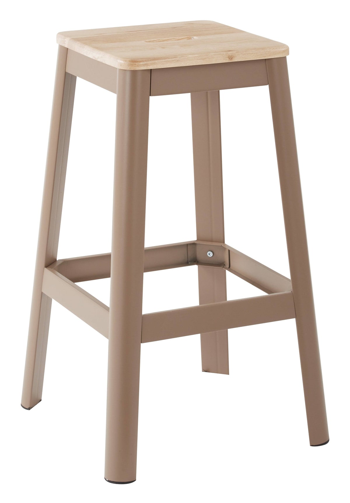 Frosted Cappuccino Metal Barstool G749541