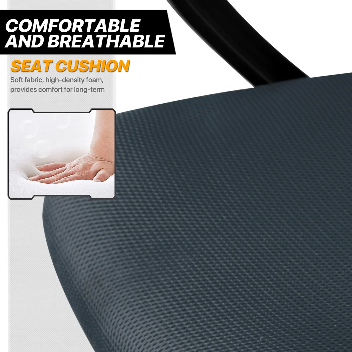 Grey Mesh Ergonomic Office Chair with Lumbar Support A699262
