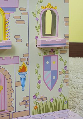 Wooden Fairytale Castle on Lazy Susan D6893