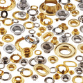 Self-Piercing Grommet and Washer Brass #3 Set (300 Pieces) Pack of 2 O9482