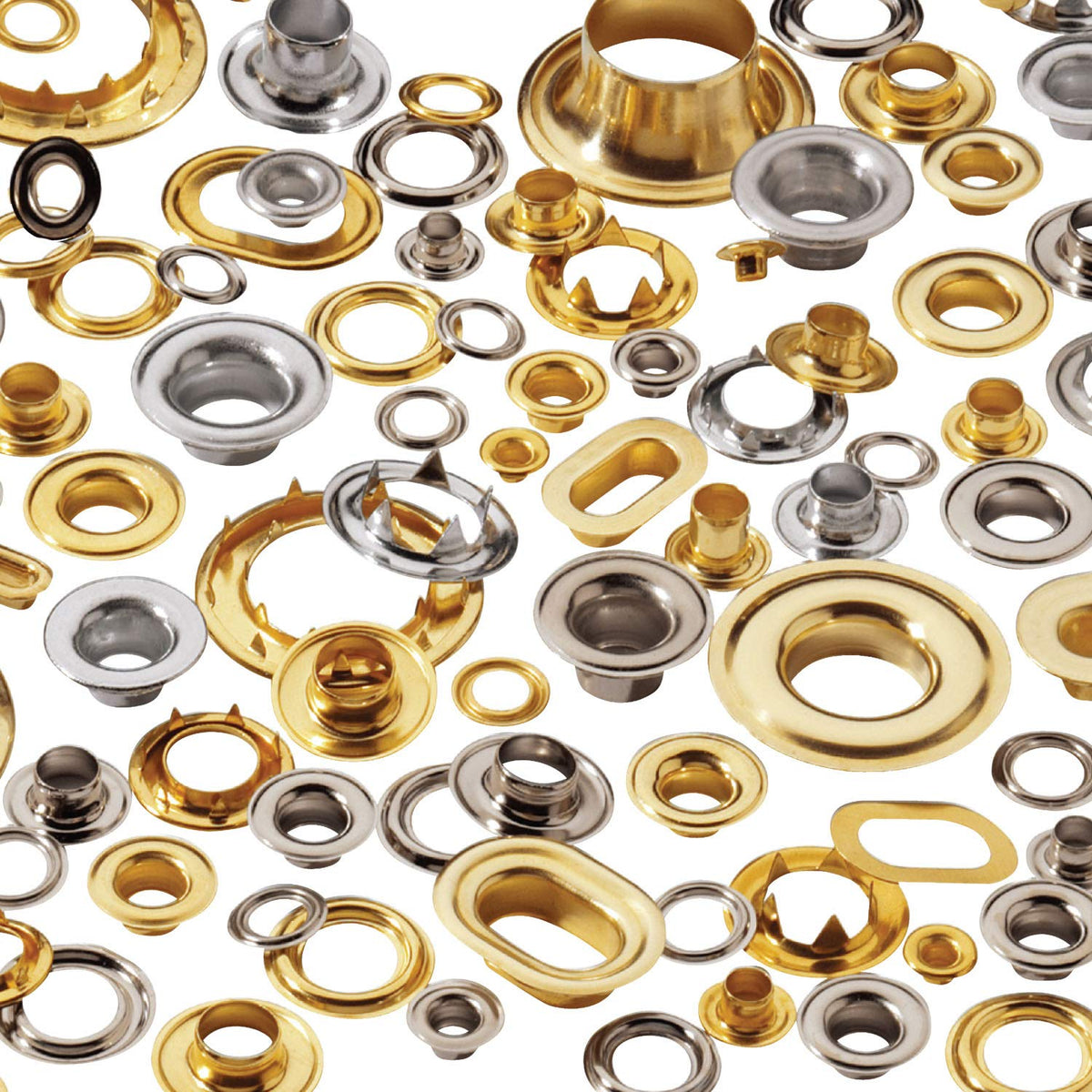 Self-Piercing Grommet and Washer Brass #3 Set (300 Pieces) Pack of 2 O9482