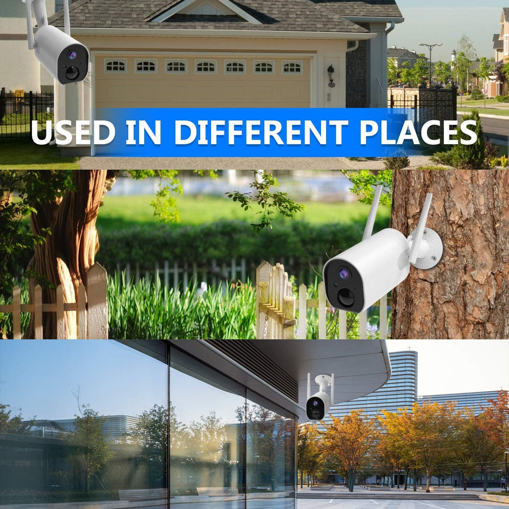 Wireless Outdoor Security Camera with 1080P Night Vision A292749