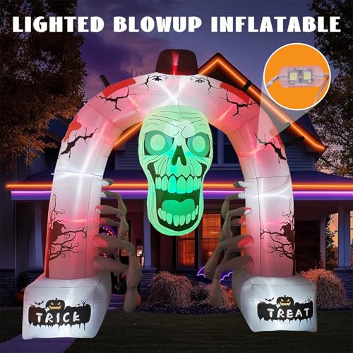 8FT Halloween Inflatable Archway with LED Lights N16888