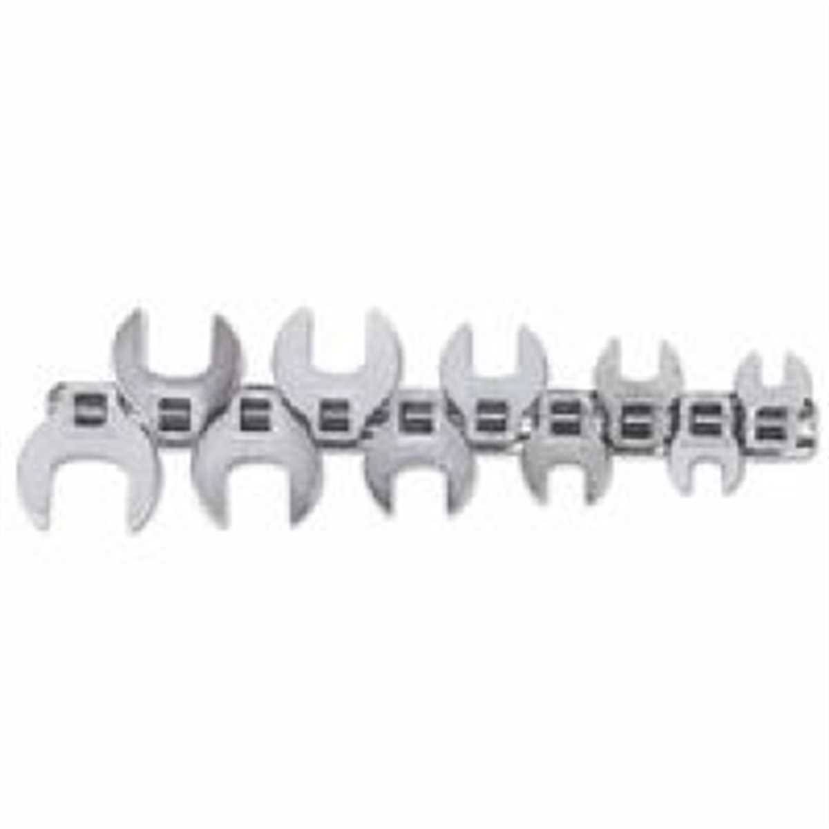 3/8" Drive 10 Piece Metric Crowfoot Wrench Set J37826