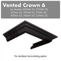 Vented Crown Molding Profile 6 for Wall Mount Range Hood T599