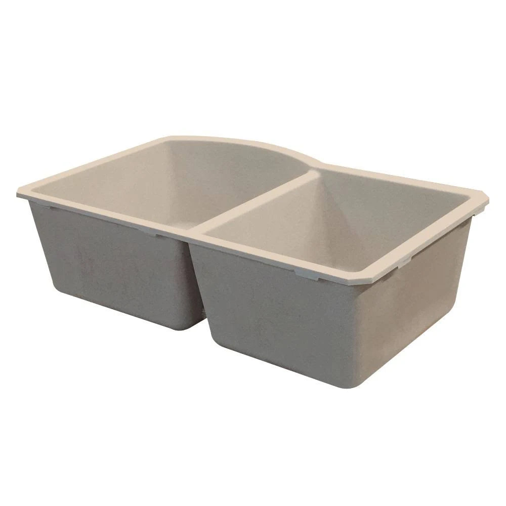 Granite 31-in Undermount Kitchen Sink in Cafe Latte U1518