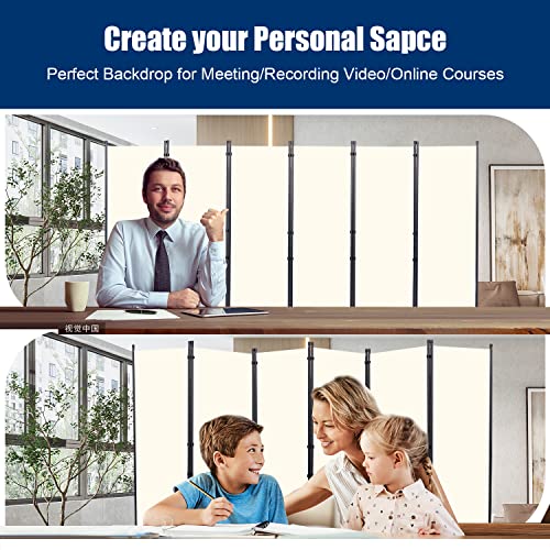 6FT 4 Panel Fabric Room Divider L1582
