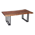 Solid Sheesham Wood Live Edge Coffee Table J249470