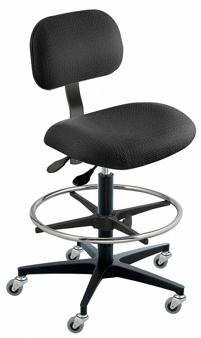 Black Cloth Ergonomic Chair I8940