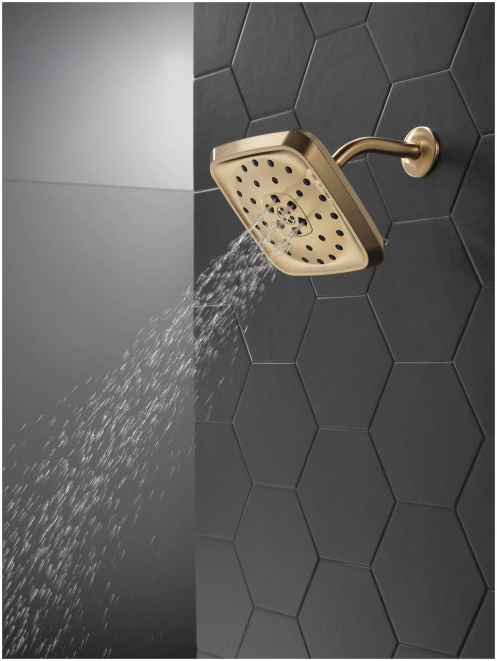 Square 1.75 GPM Multi Function Rain Shower Head T87710