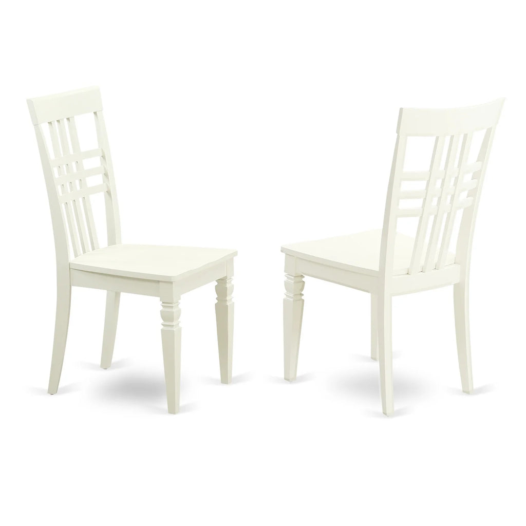 3 Pc Dining Table Set with Hard Wood Seat and Panel Back T5164