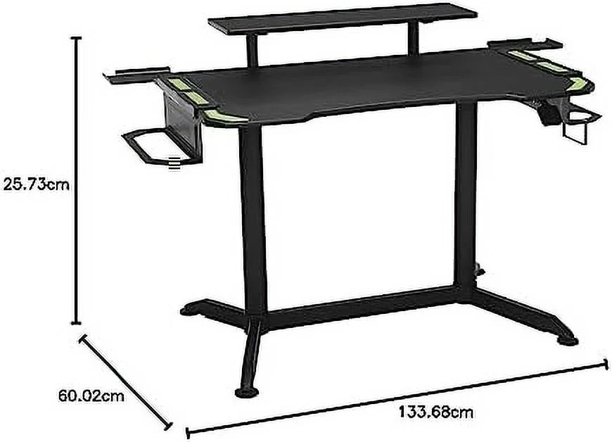 Height Adjustable Green Gaming Desk R684