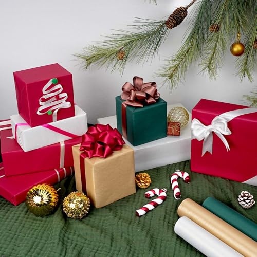 Gold Kraft Wrapping Paper Roll 17 Inch X 33 Feet L647935