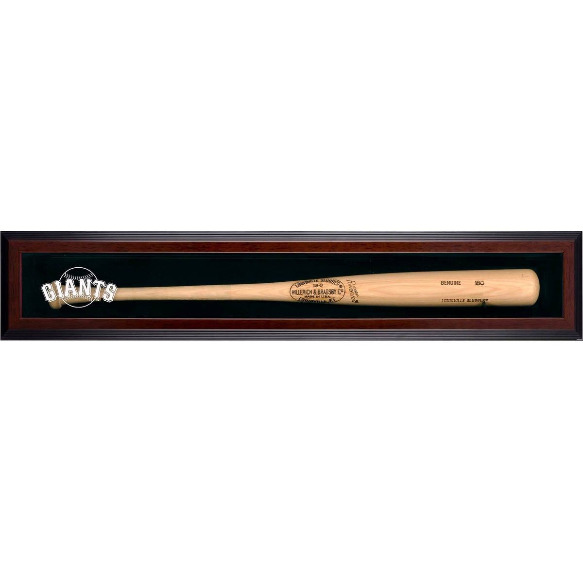 Brown Framed Single Bat Display Case X207700
