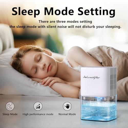 1800ML Small Dehumidifier with 10 Color Lights 5 Timers 3 Modes L59400
