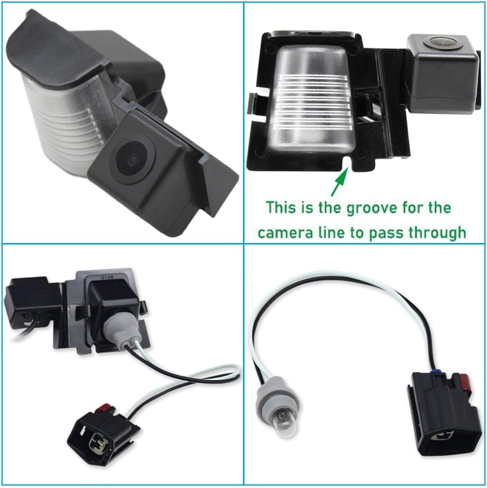 Rear View Reverse Camera License Plate Holder Frame Bracket for Jeep Wrangler JK Unlimited G6937