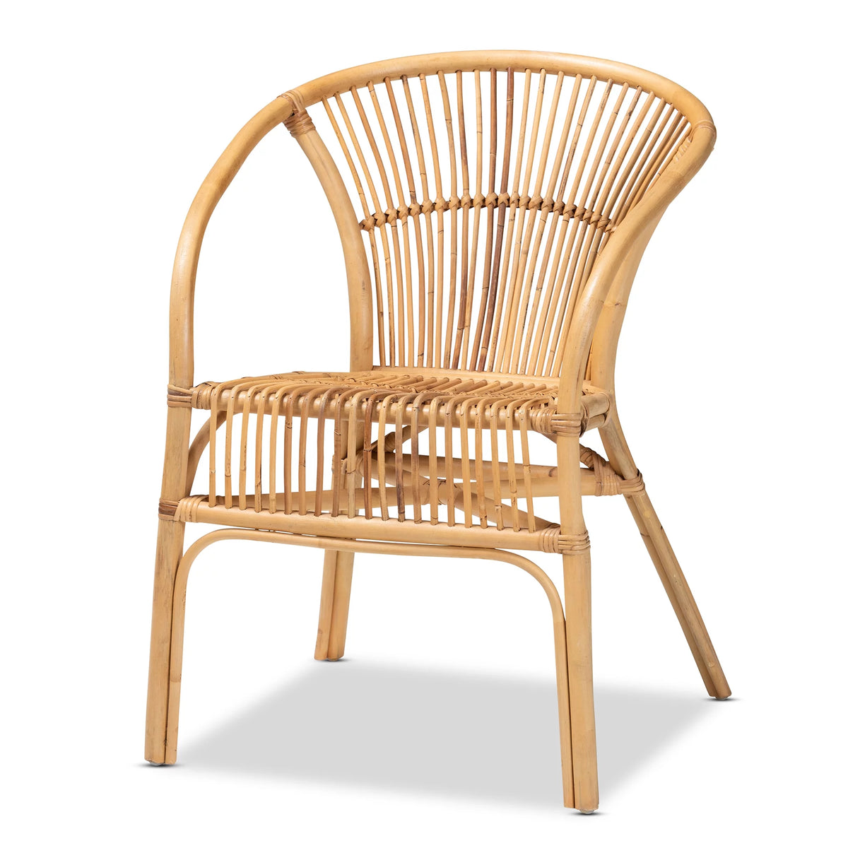 Natural Brown Rattan Dining Chair W684038