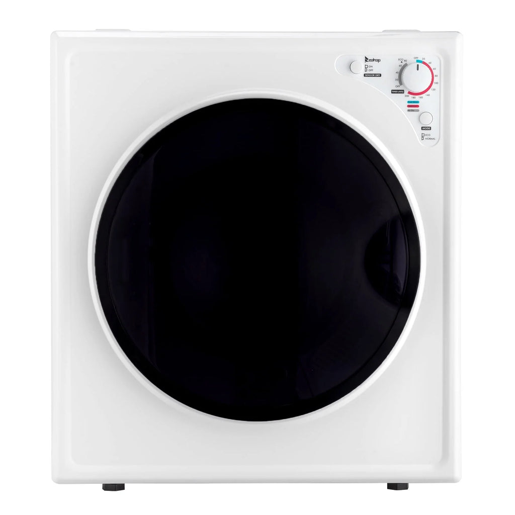 2.6CUFT Electric Compact Portable Clothes Dryer with Stainless Steel Tub, White D381361