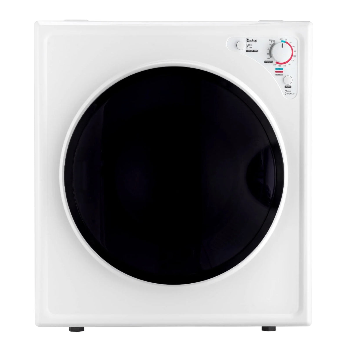 2.6CUFT Electric Compact Portable Clothes Dryer with Stainless Steel Tub, White D381361