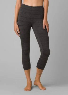 Charcoal Stripe Capri H808