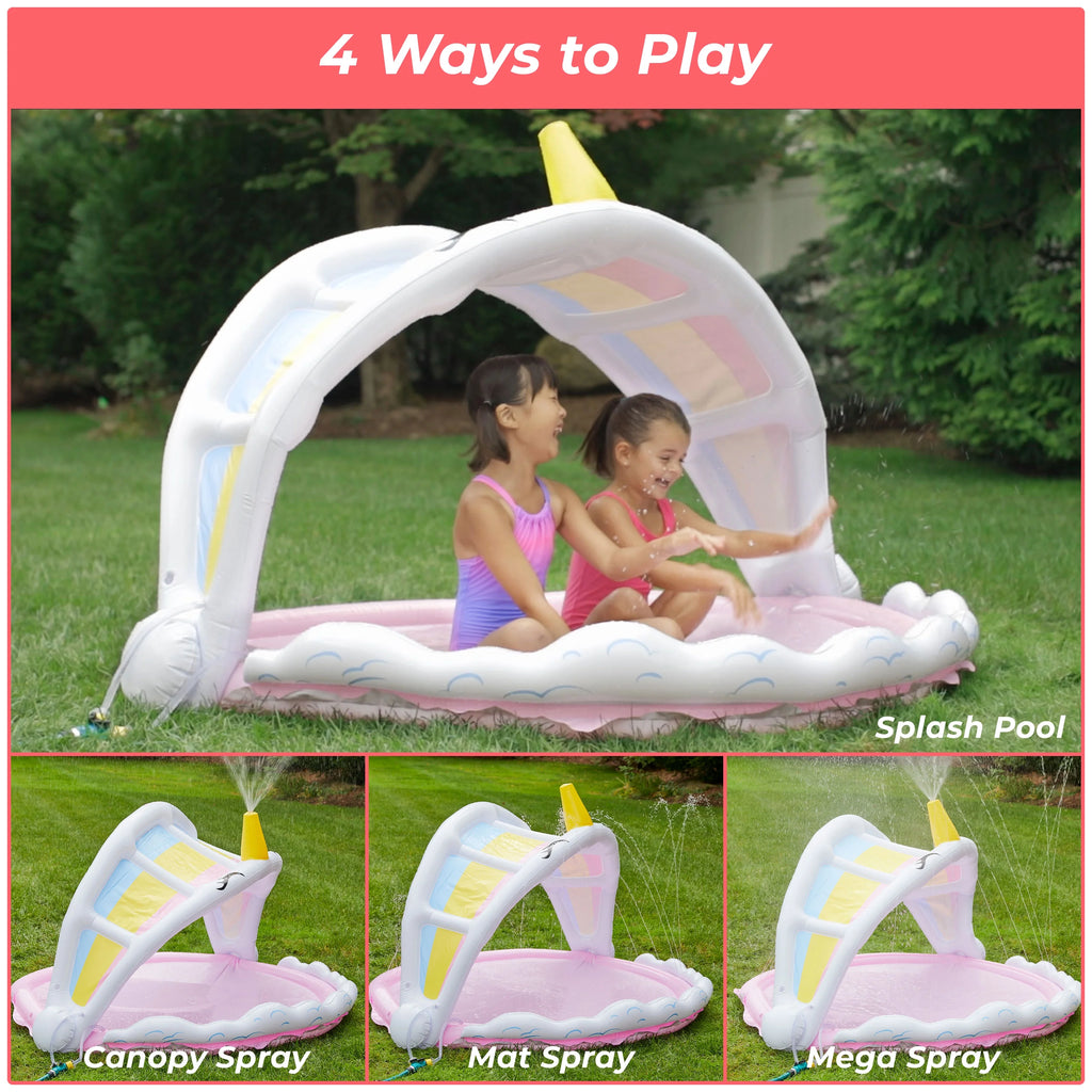Rainbow Unicorn Sprinkler and Splash Pad 5.5' L8217