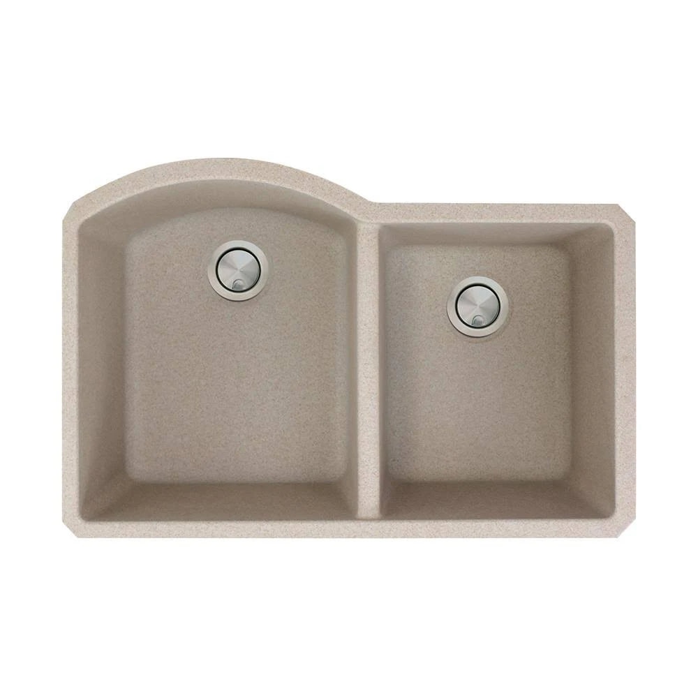 Granite 31-in Undermount Kitchen Sink in Cafe Latte U1518