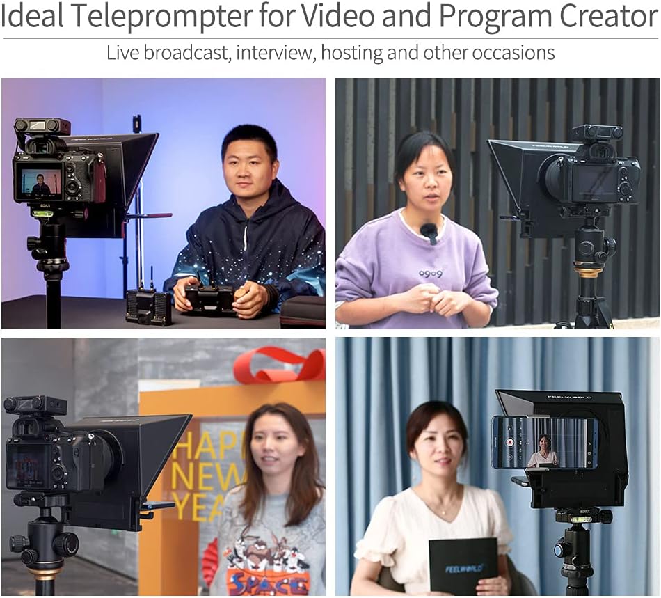 Portable 8-inch Teleprompter Pack of 2 N512