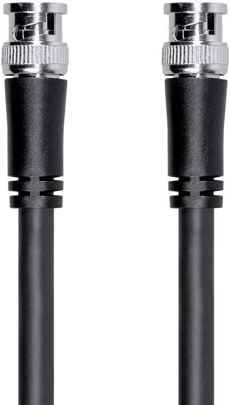 25 Feet Black RG6 BNC Cable K1238