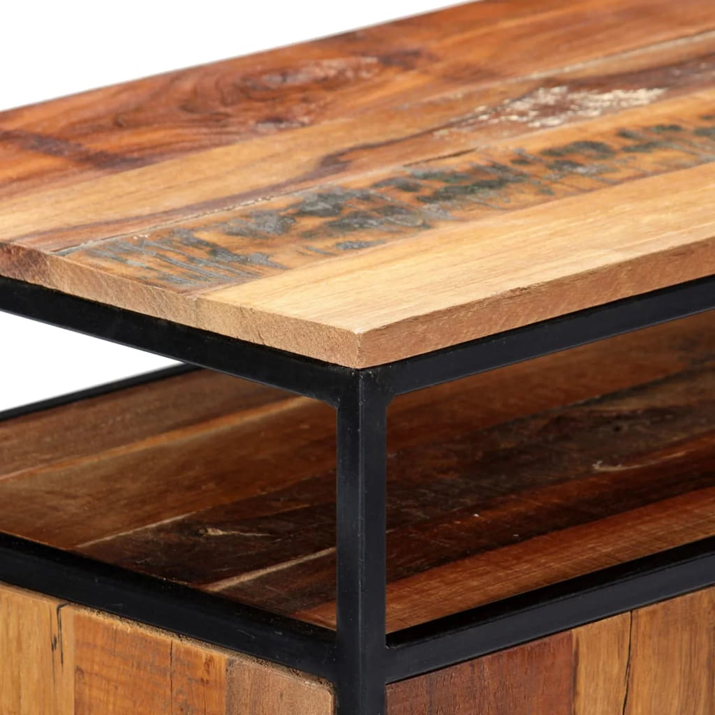 Side Cabinet Solid Reclaimed Wood and Steel N6488