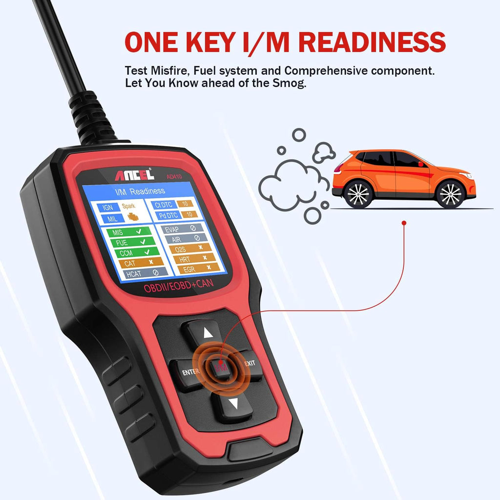 OBD2 Scanner with I/M Readiness, Pack of 2 I411108