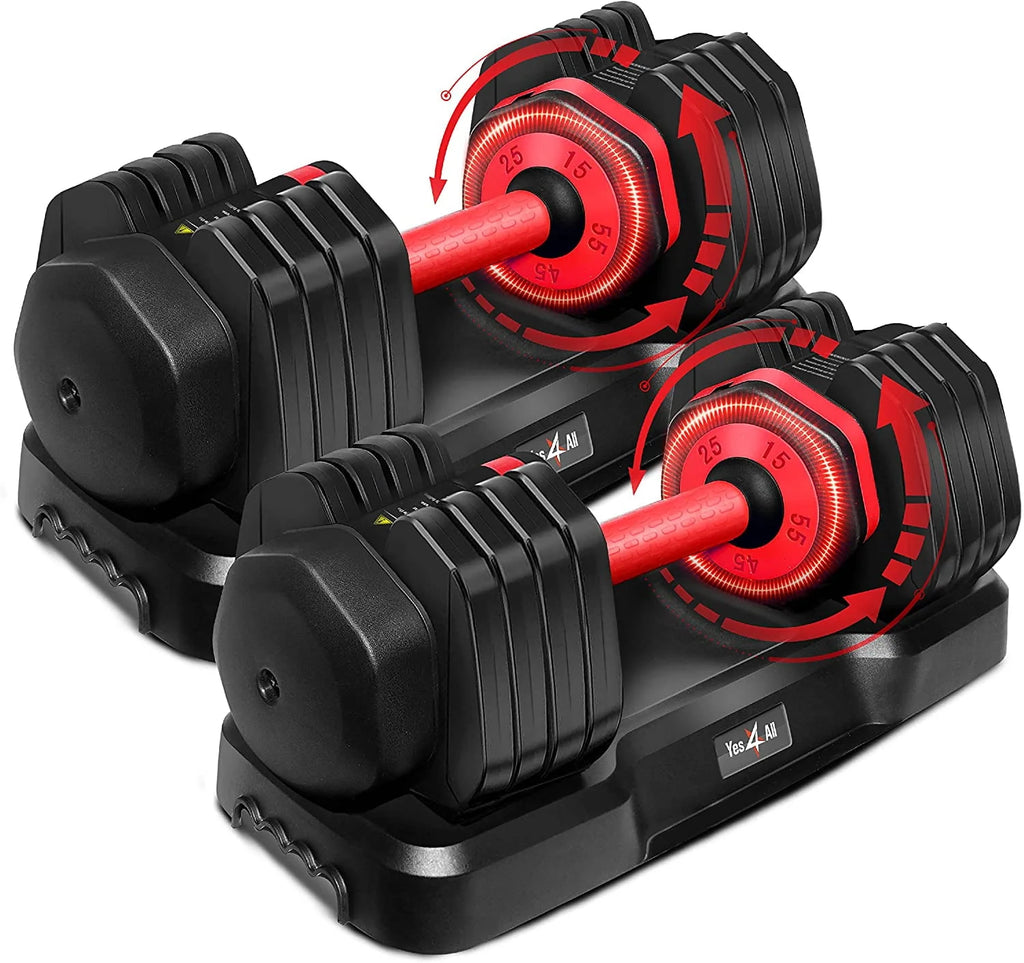 Adjustable Dumbbell 15-55 Black Single I256049