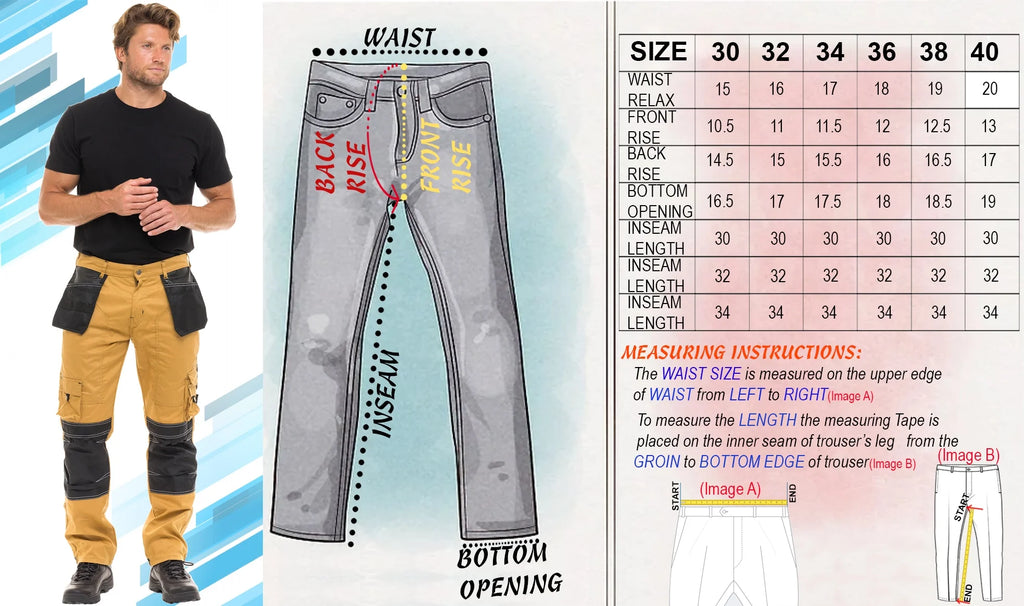 Khaki Carpenter Work Pants V15109