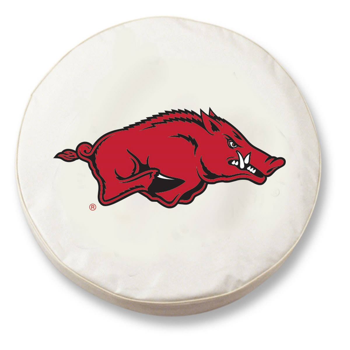 White Vinyl Fitted Spare Car Tire Cover X7232