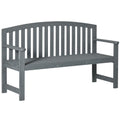 2-Person Wooden Garden Bench Patio Armchair N375374