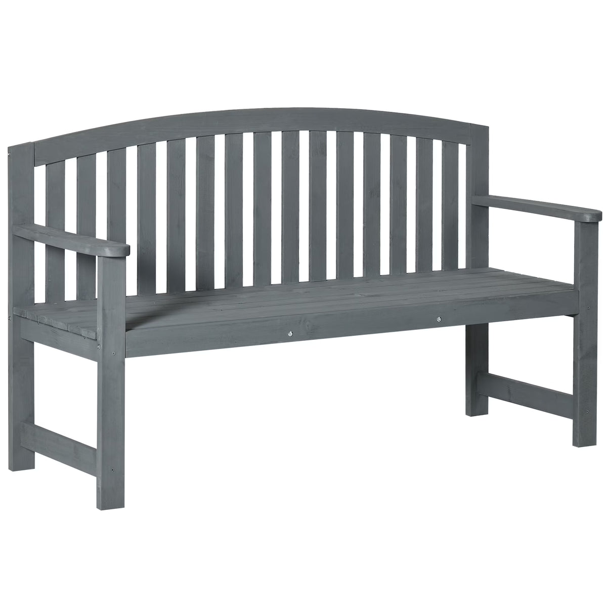2-Person Wooden Garden Bench Patio Armchair N375374