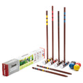 4 Croquet Wood Mallets 4 Balls 2 Wood Stakes 9 Metal Wickets Croquet Set O615