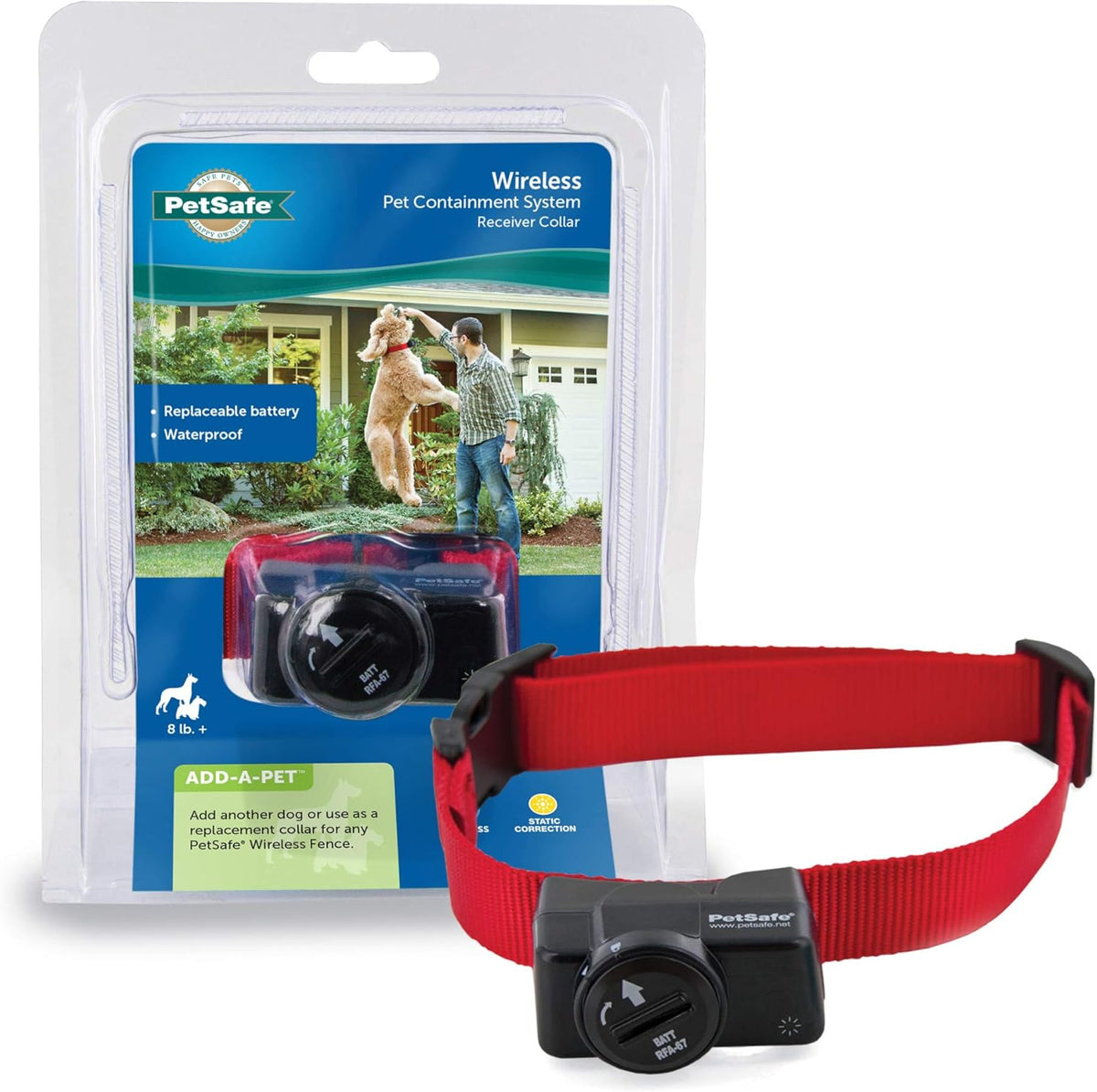 Wireless Pet Fence Pet Containment System, 1/2 Acre, Waterproof Receiver C2962