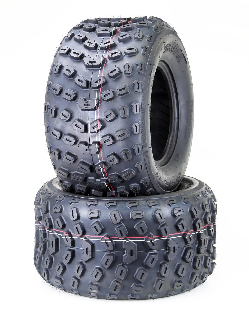Set of 2 22x11-10 4PR Knobby ATV Tires B383