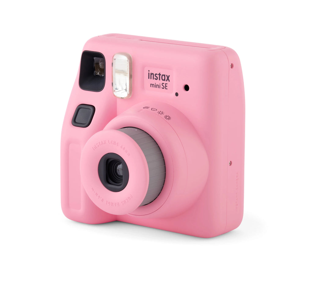 Pink Instant Camera with 10 Pack Mini Film D4833