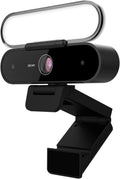 5-in-1 Full HD 1080P Webcam with Light, Microphone & Speakers, Pack of 2 V72613
