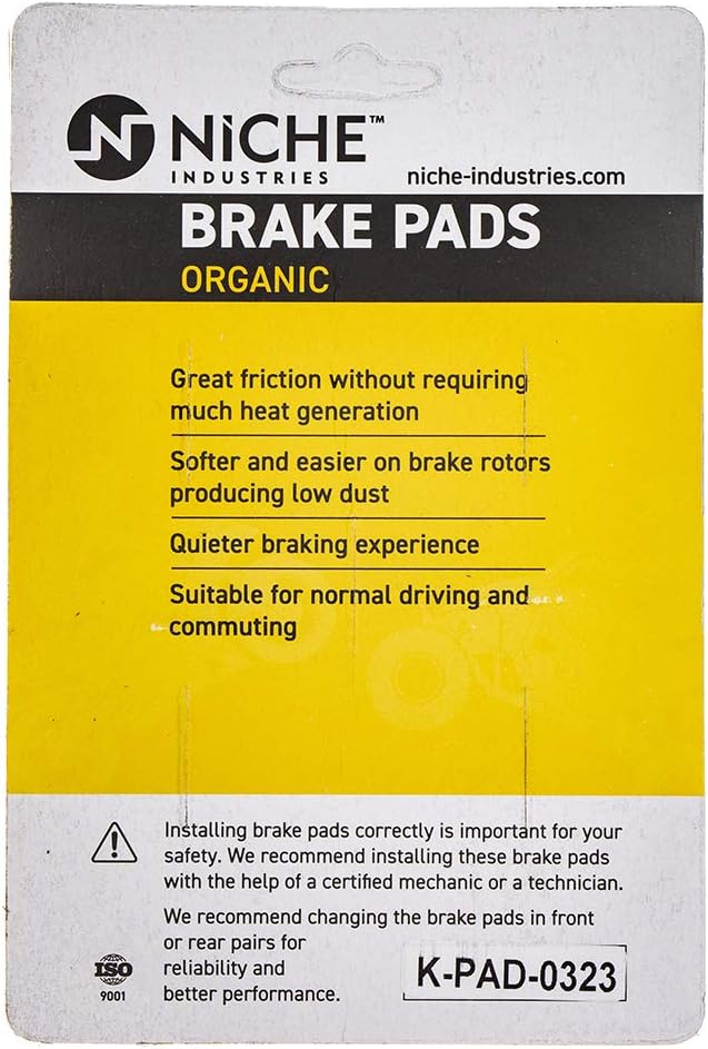 Brake Pad Set Organic Pack of 2 B170725