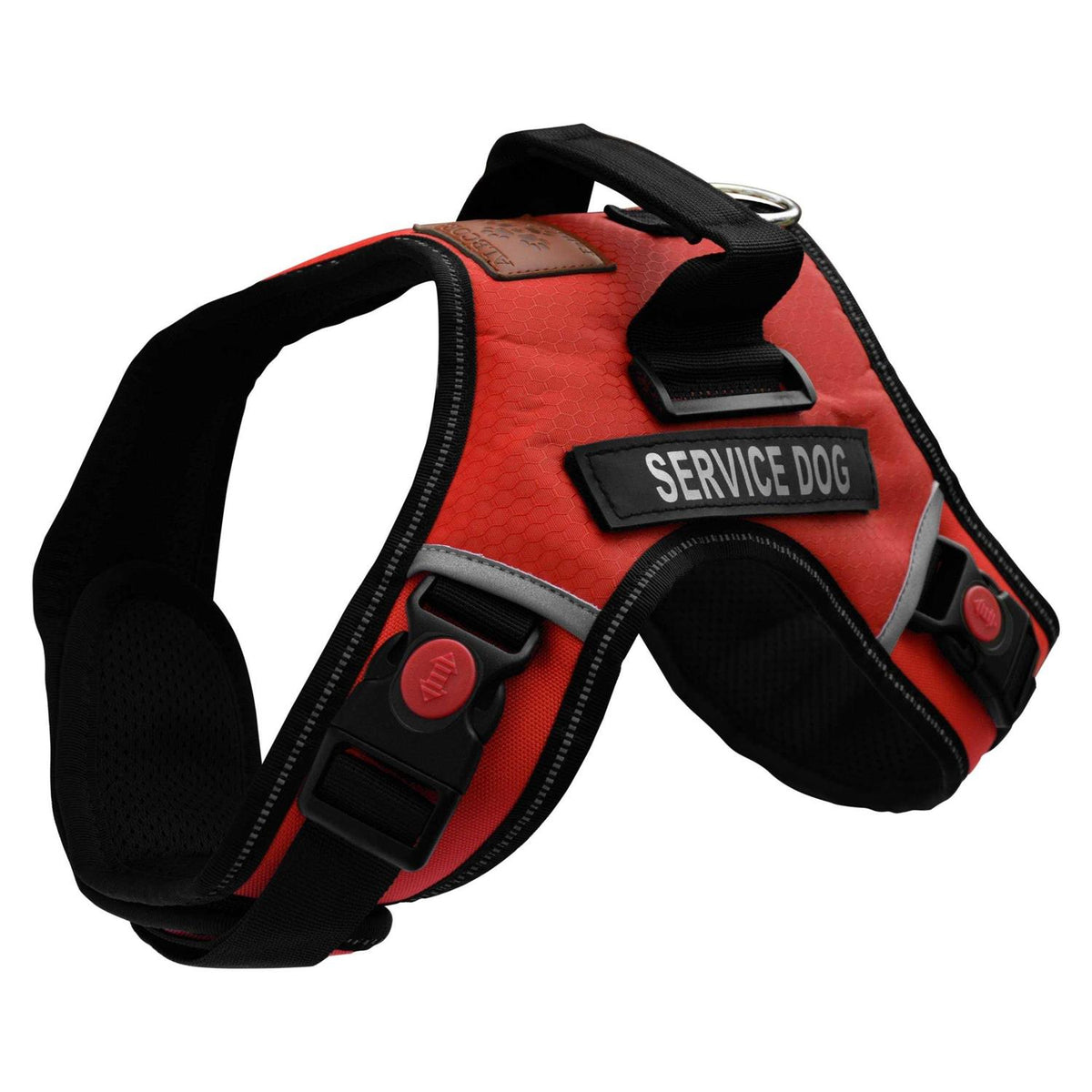 Service Dog Vest Harness Reflective Woven Polyester Nylon K258