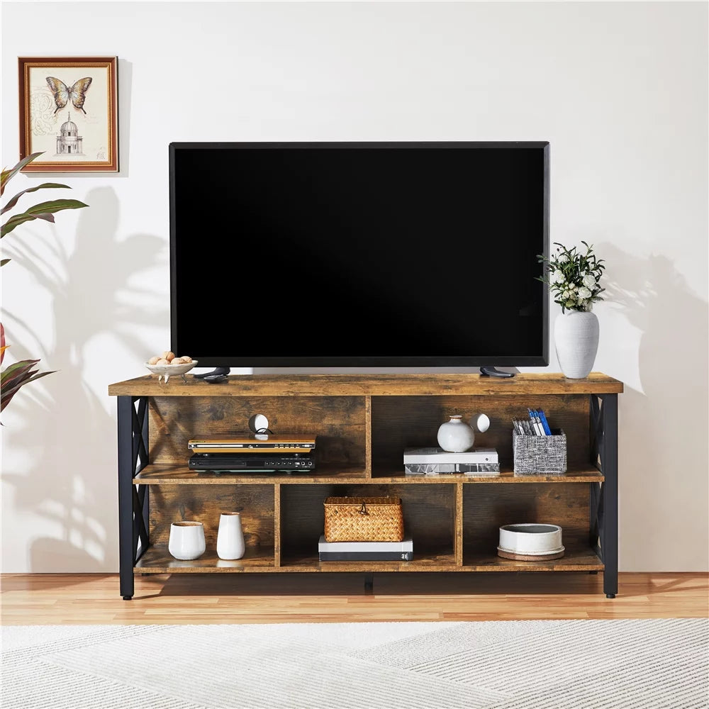 Gray TV Stand with Storage P819