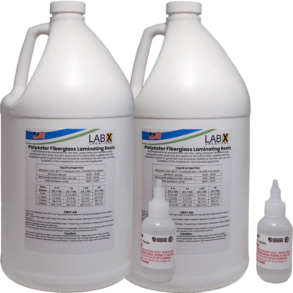 2 Gallon Polyester Resin with MEKP Hardener H79116